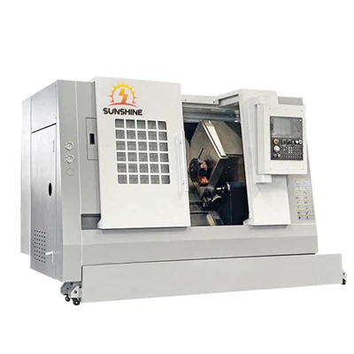 Málmvinnsla hneigður rennibekkur